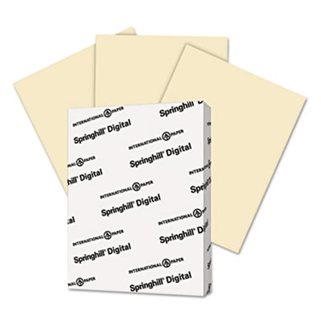 Springhill Digital Index Color Card Stock  90 lbs.  8.5 x 11  Ivory  250 Sheets-Pack SP31482